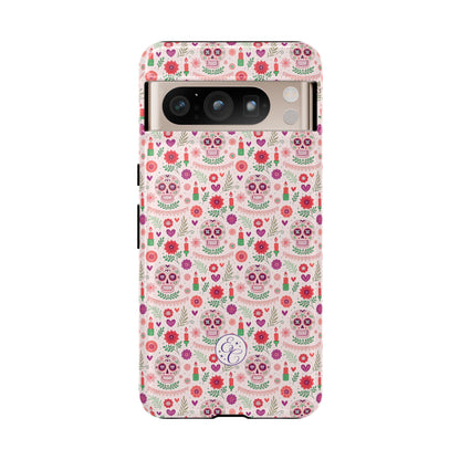 Pink Boho Day of the Dead Tough Phone Case