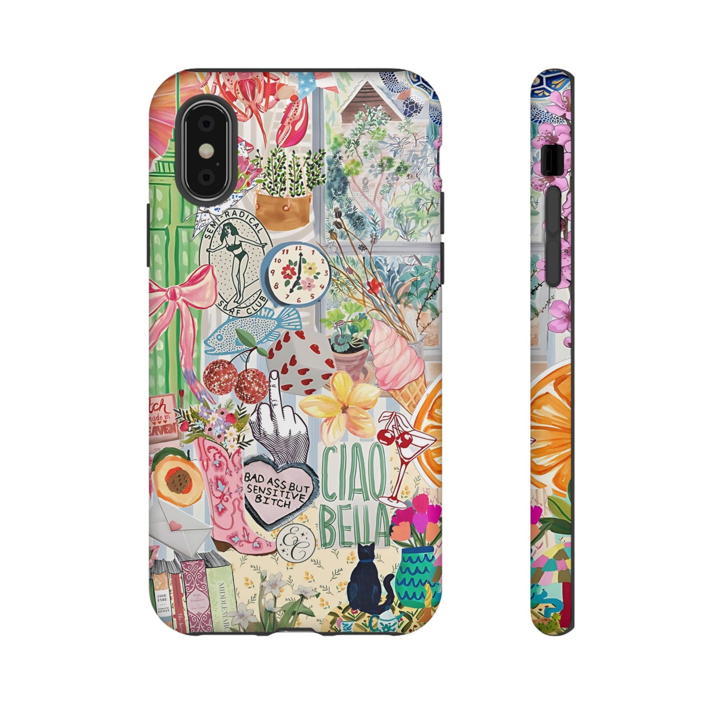 Coquette Art Collage Tough Phone Case