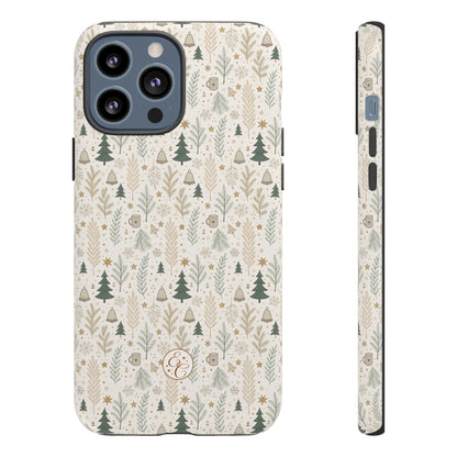 Boho Christmas Forest Tough Phone Case
