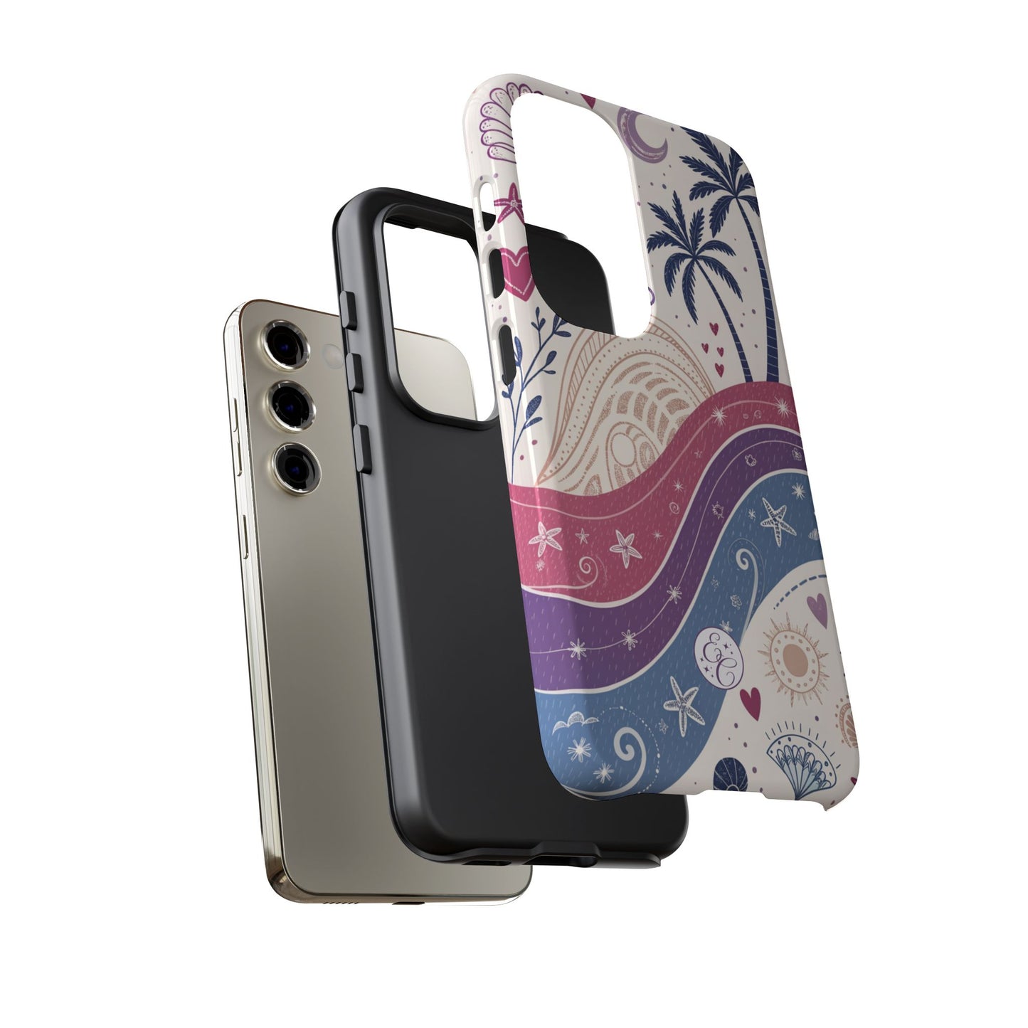 Bisexual Pride Boho Beach Tough Phone Case
