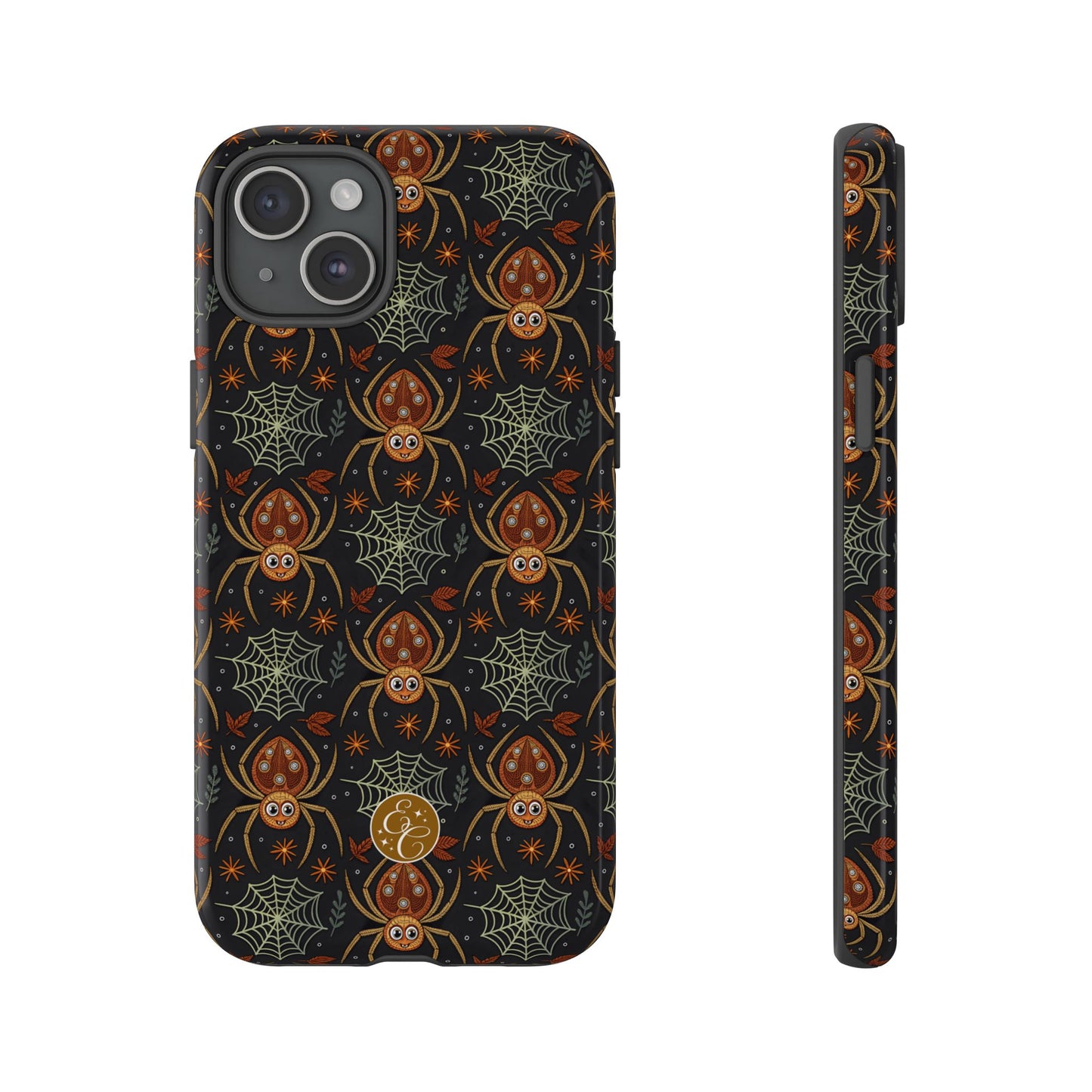 Boho Halloween Spider Pattern Tough Phone Case