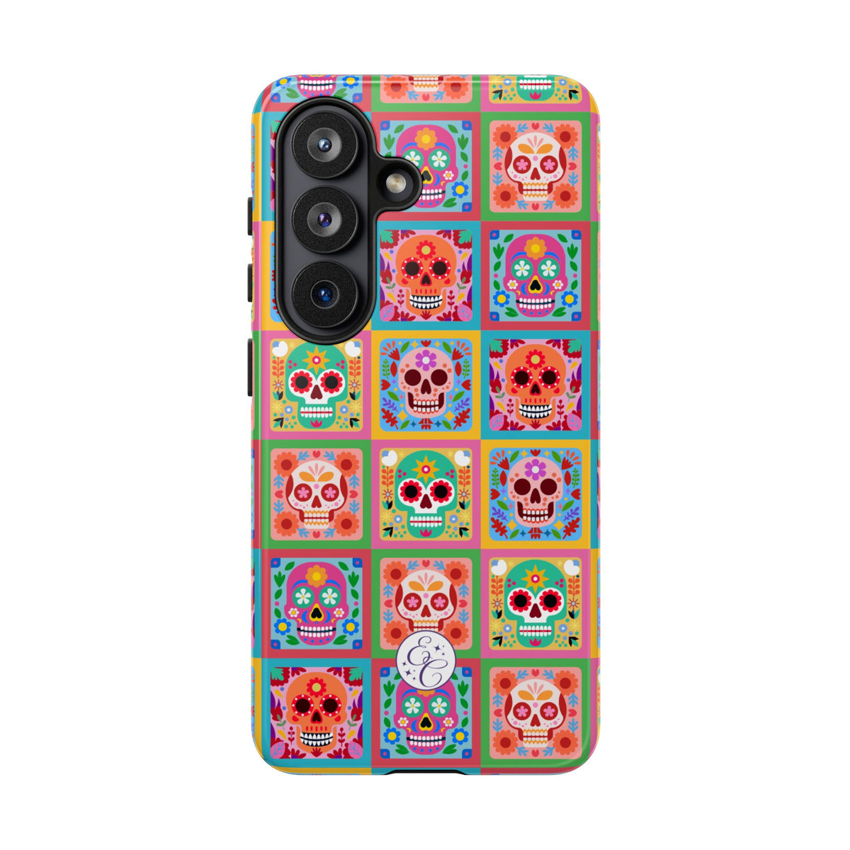 Colorful Sugar Skull Halloween Phone Case