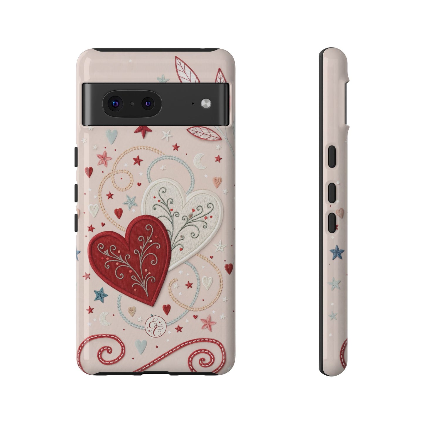 Interlinked Hearts Tough Phone Case