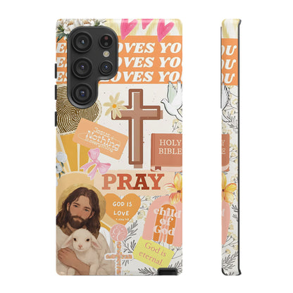 Christian Collage Tough Phone Case