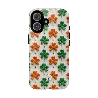 Lucky Shamrock Pattern Tough Phone Case