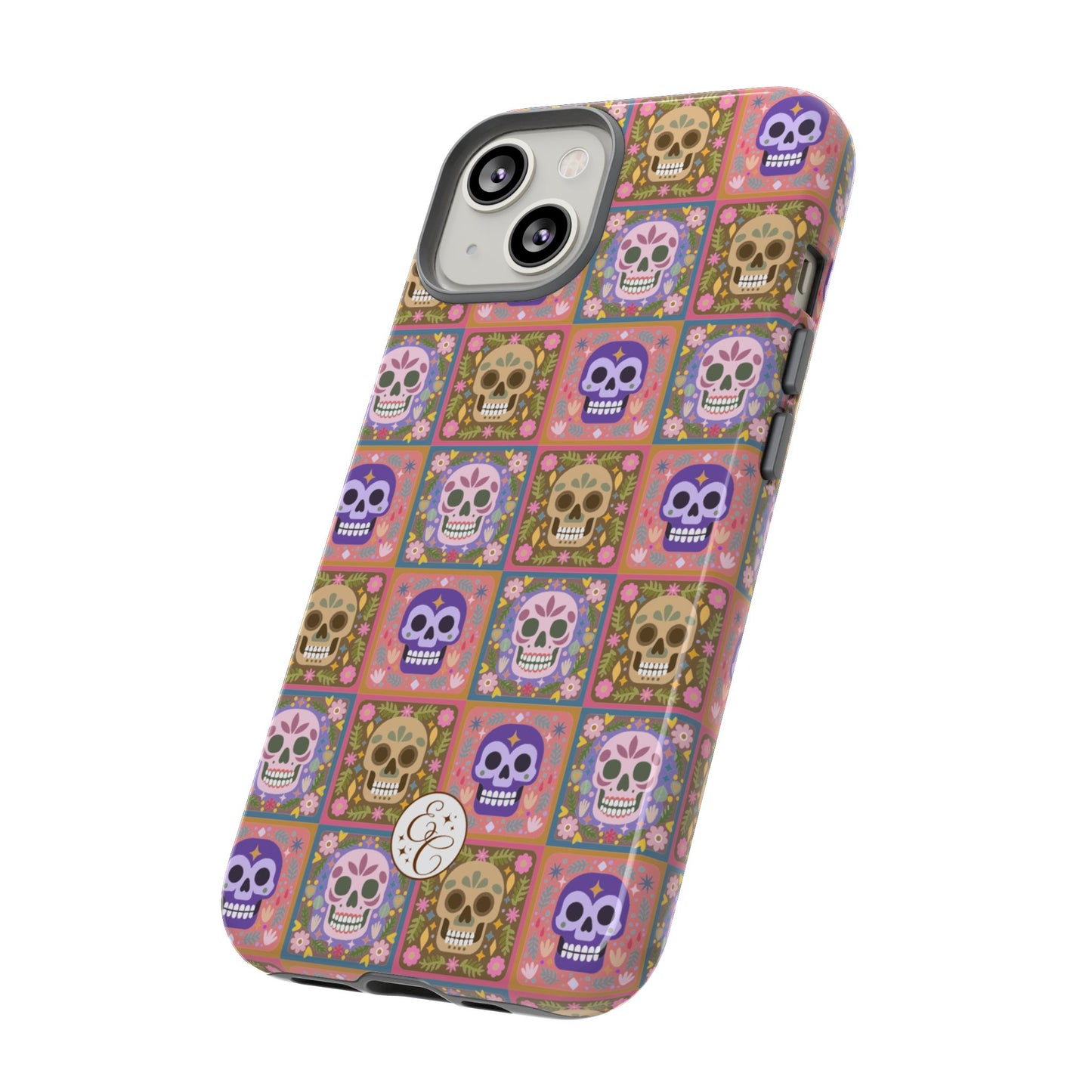 Sugar Skull Pattern Tough Phone Case