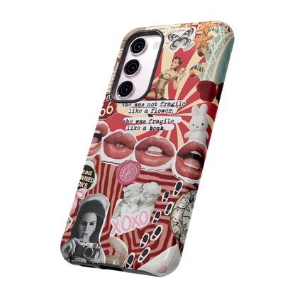 Retro Feminist Collage Tough Phone Case