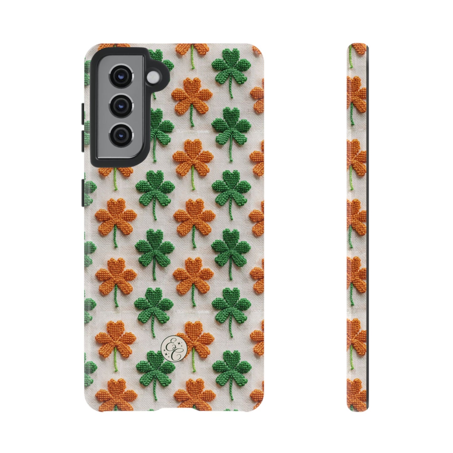 Lucky Shamrock Pattern Tough Phone Case