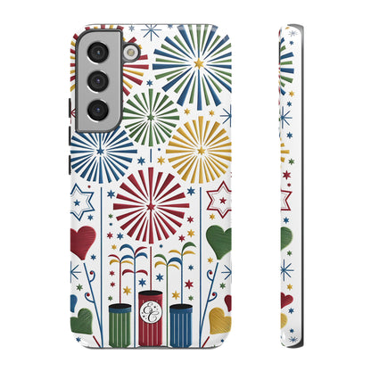 Colorful Fireworks and Stars Tough Phone Case