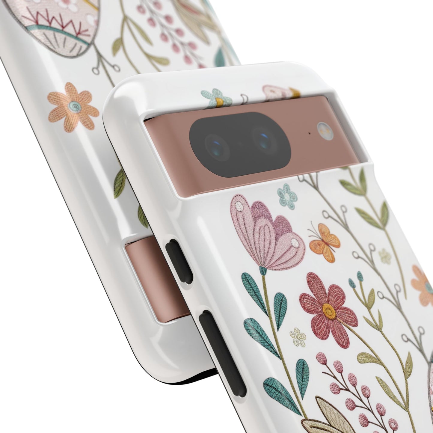 Bunny & Easter Egg Floral Tough Phone Case