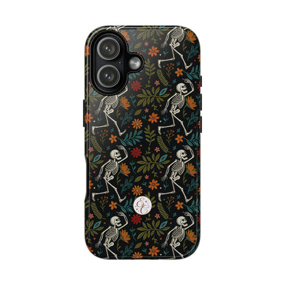 Halloween Boho Skeleton Pattern Tough Phone Case