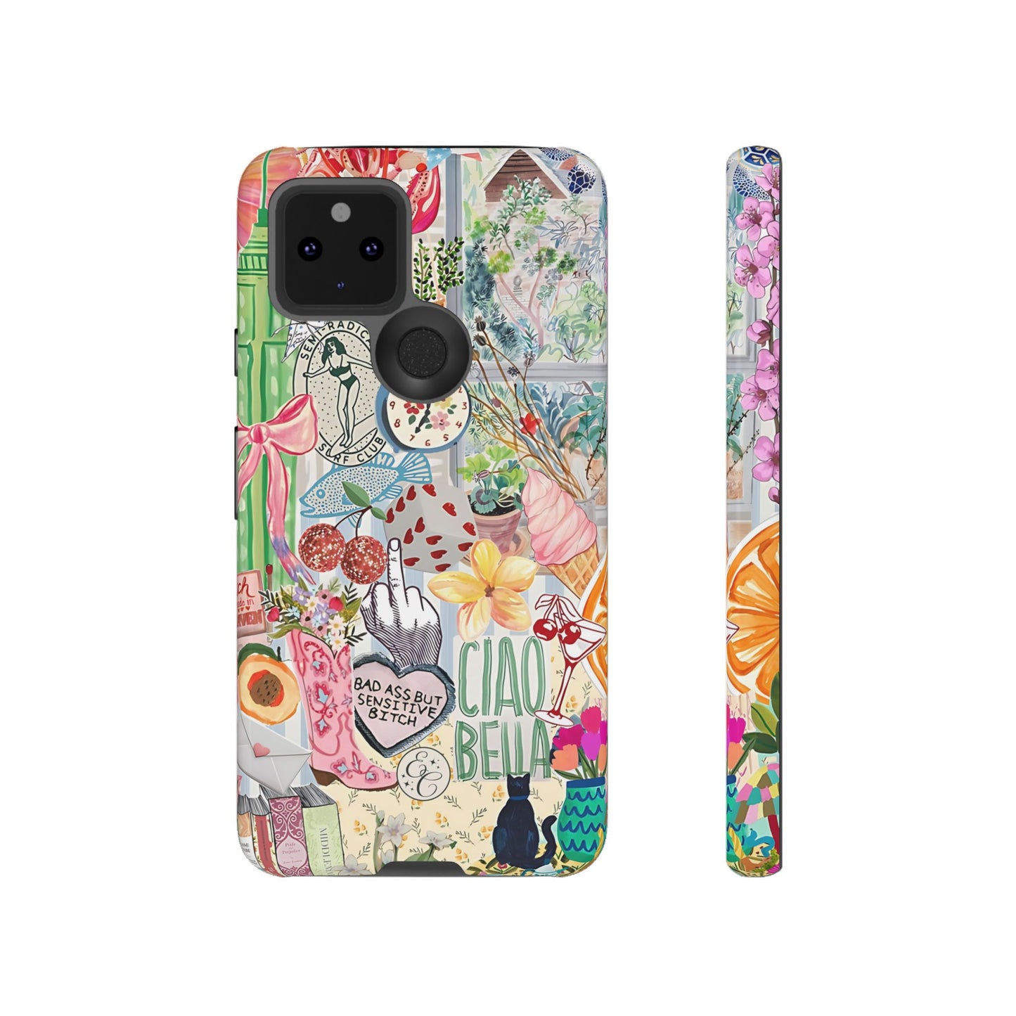 Coquette Art Collage Tough Phone Case