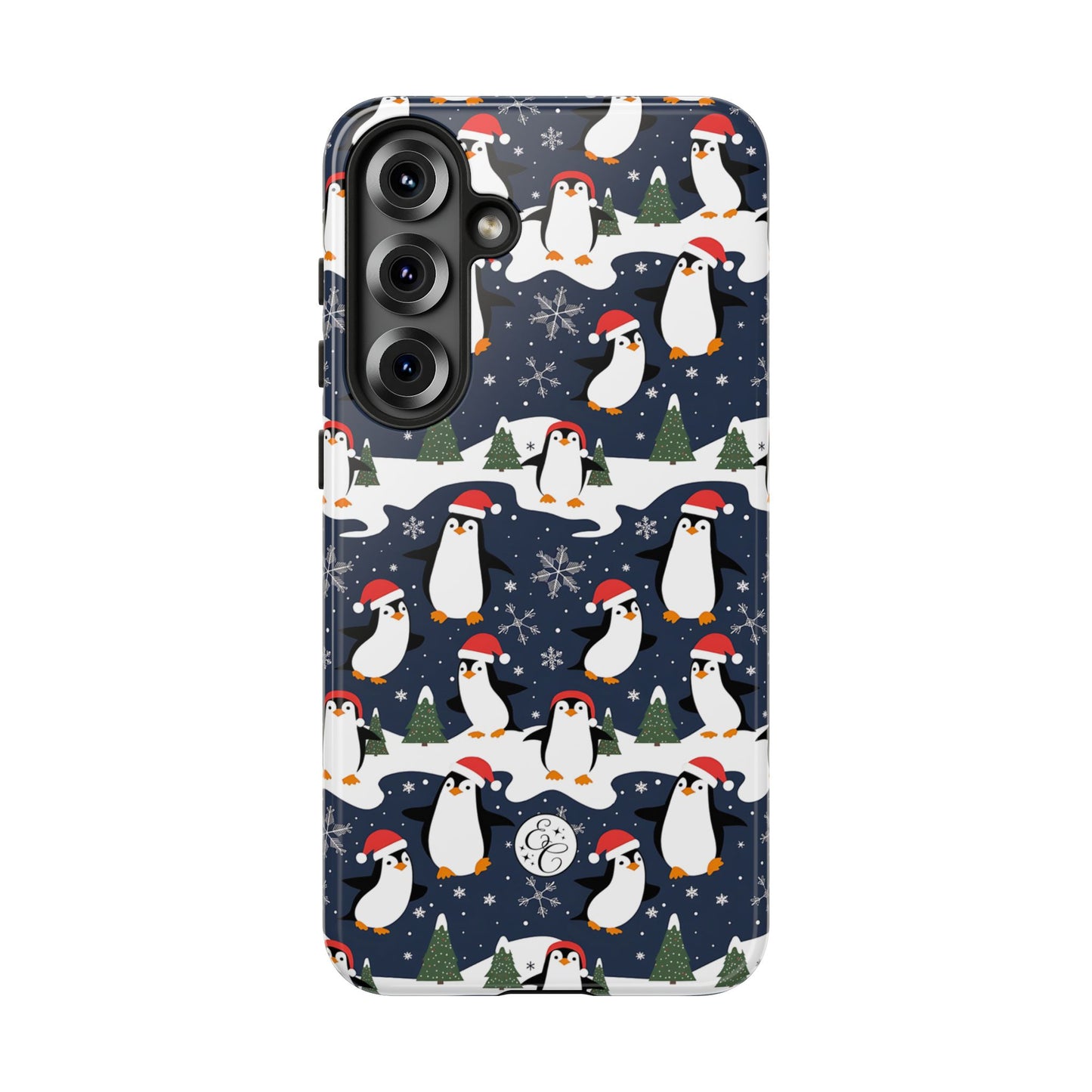 Cute Penguin Christmas Pattern Tough Phone Case