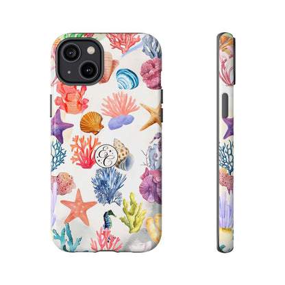 Coral & Sea Shells Tough Phone Case