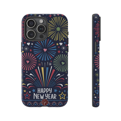 Happy New Year Fireworks Tough Phone Case