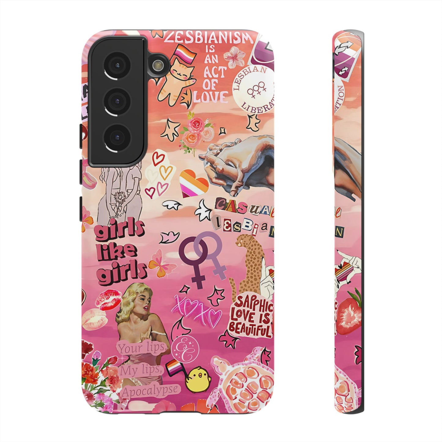 Lesbian Collage Tough Phone Case