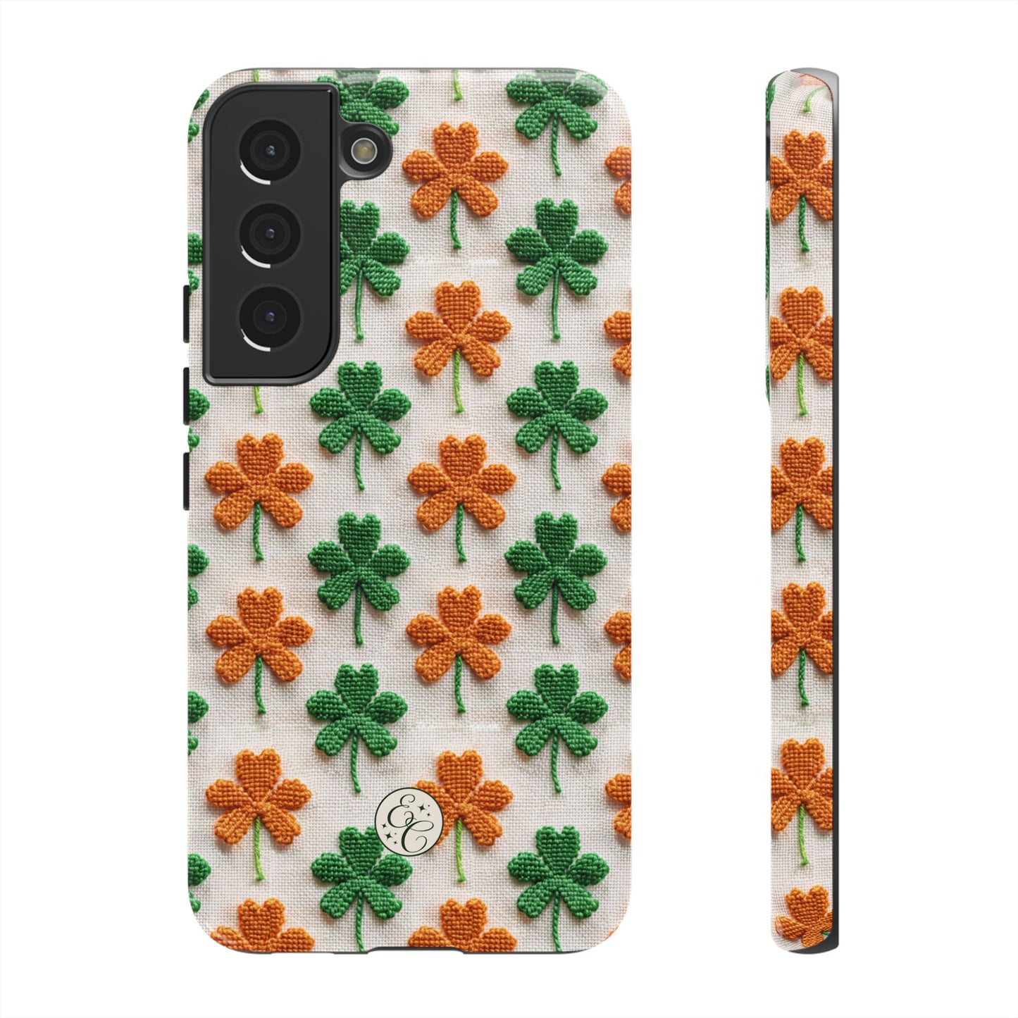 Lucky Shamrock Pattern Tough Phone Case