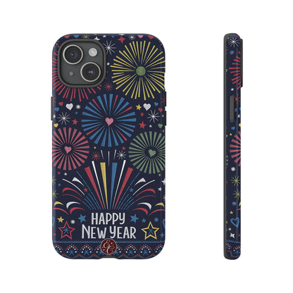 Happy New Year Fireworks Tough Phone Case