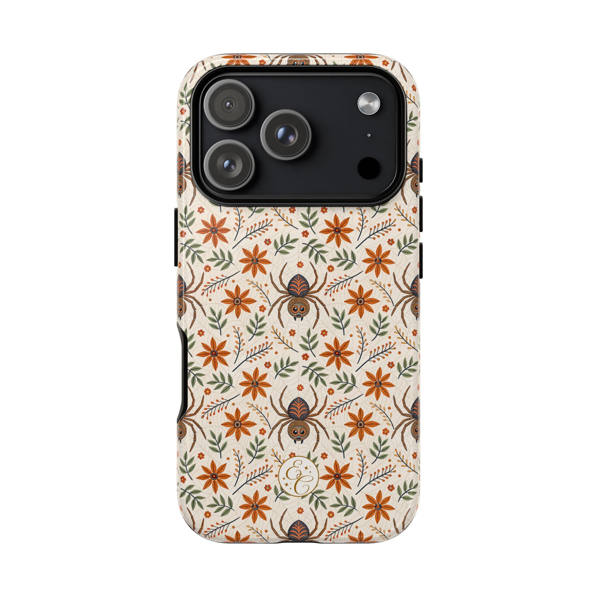 Boho Floral Spider Pattern Phone Case