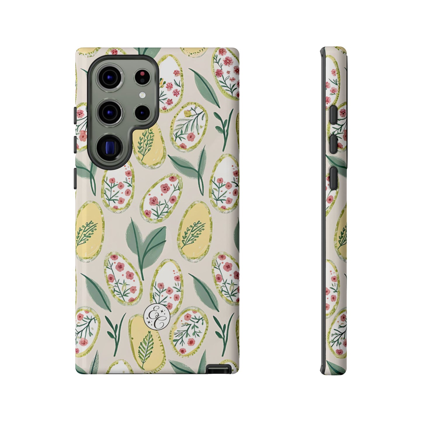 Floral Easter Egg Pattern Tough Phone Case