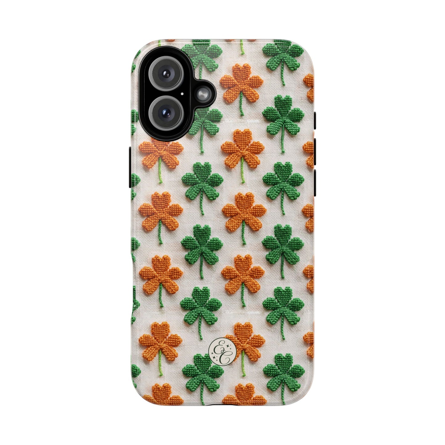 Lucky Shamrock Pattern Tough Phone Case
