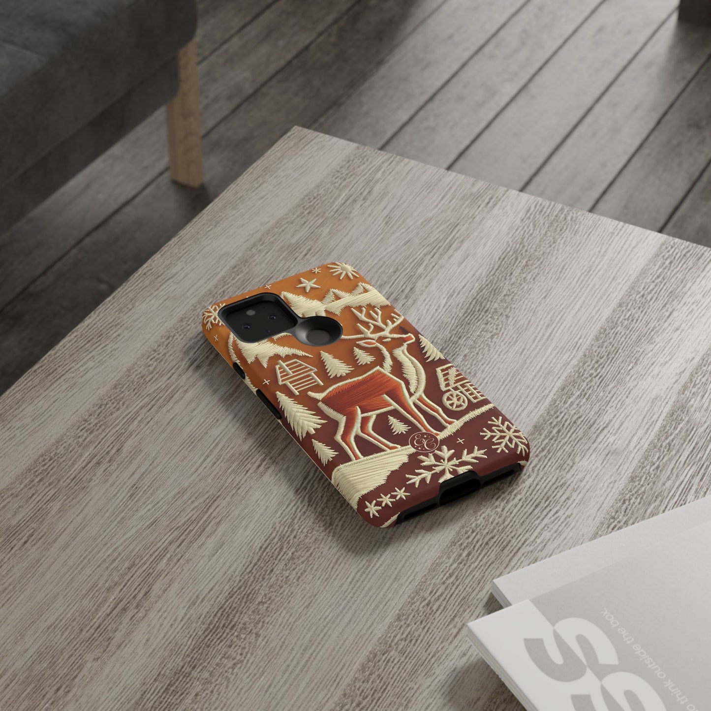 Rustic Reindeer Tough Phone Case