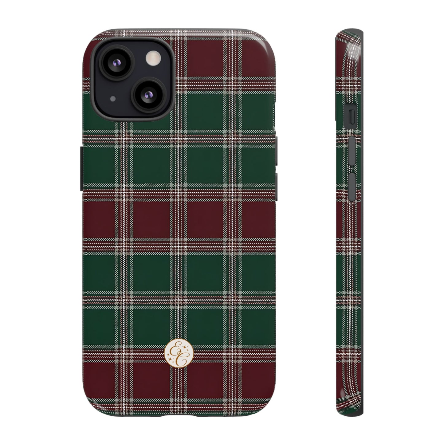 Green & Burgundy Plaid Tough Phone Case