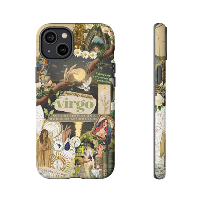 Virgo Vintage Zodiac Collage Tough Phone Case