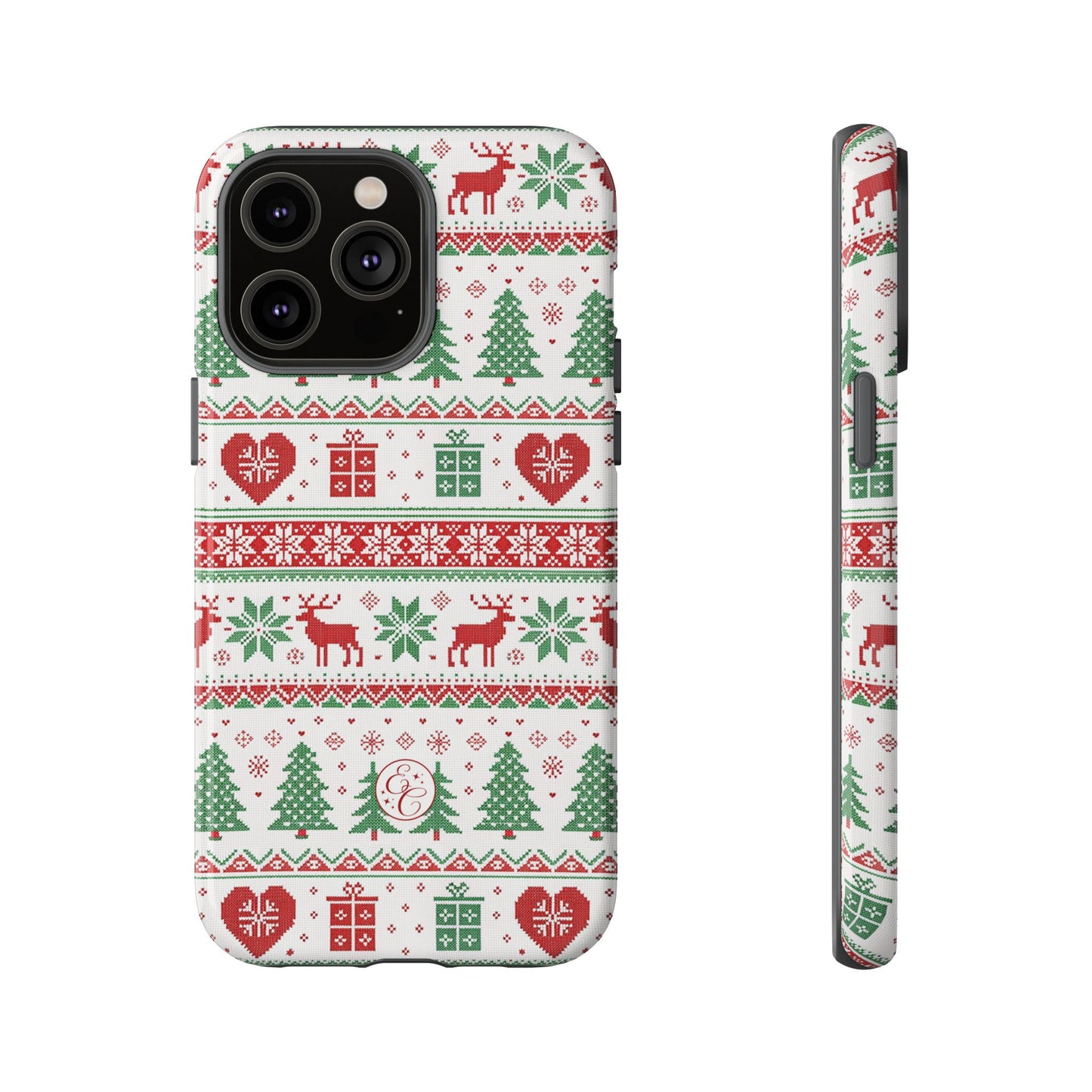 Ugly Christmas Sweater Pattern Tough Phone Case