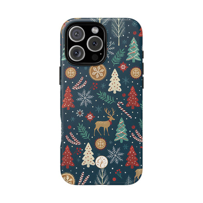 Christmas Holiday Pattern Tough Phone Case
