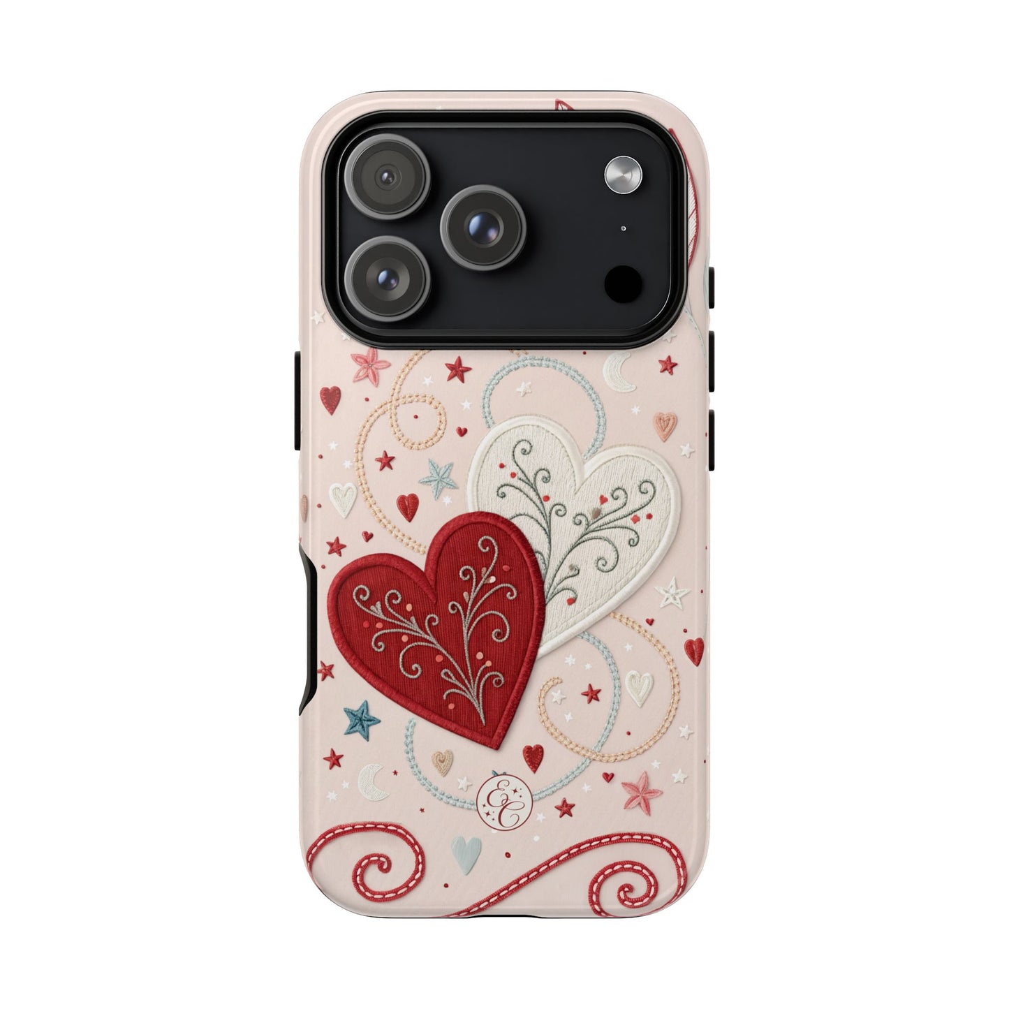 Interlinked Hearts Tough Phone Case