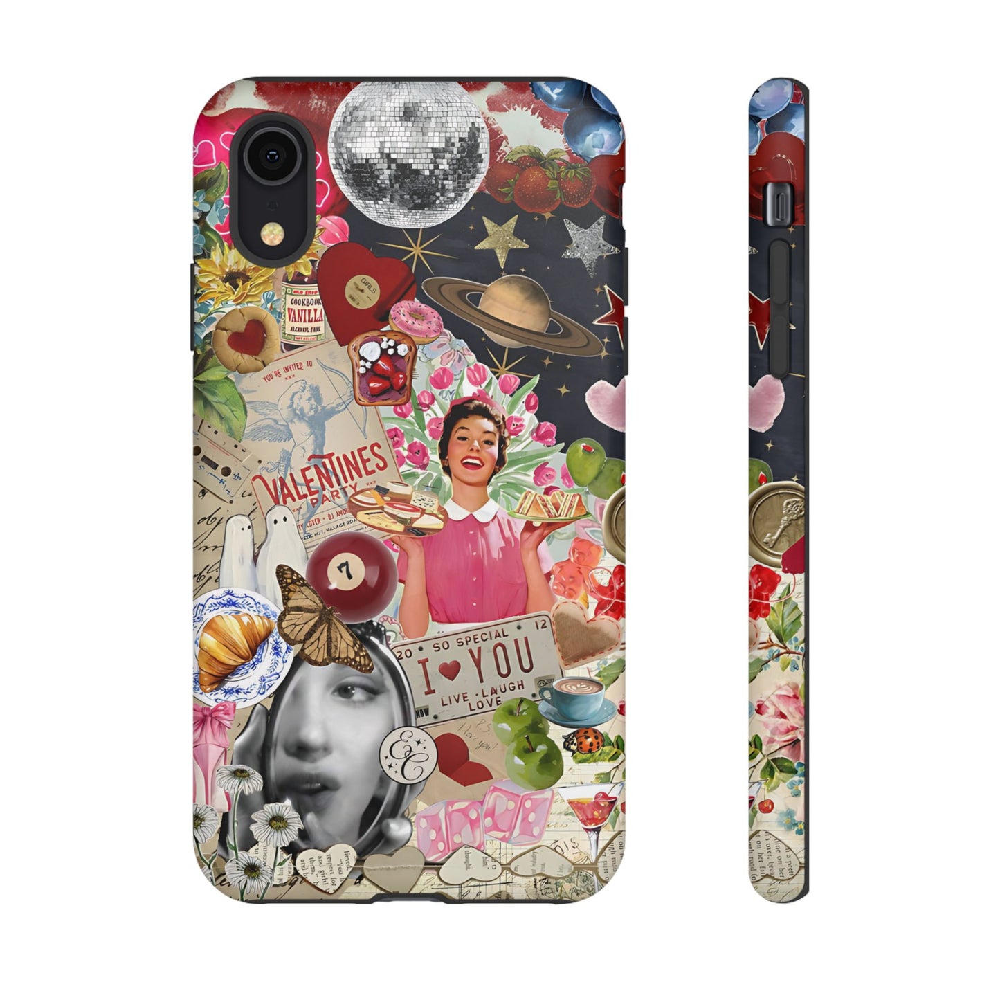 Retro Aesthetic Collage Art Tough Phone Case