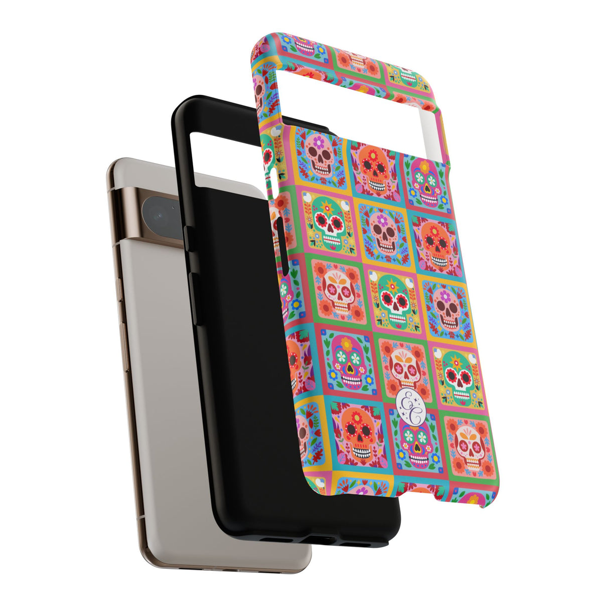Colorful Sugar Skull Halloween Phone Case