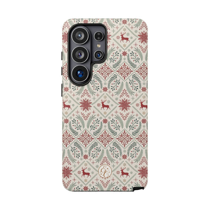 Red Reindeer Christmas Pattern Phone Case