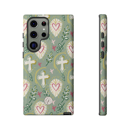 Christian Cross Boho Pattern Tough Phone Case