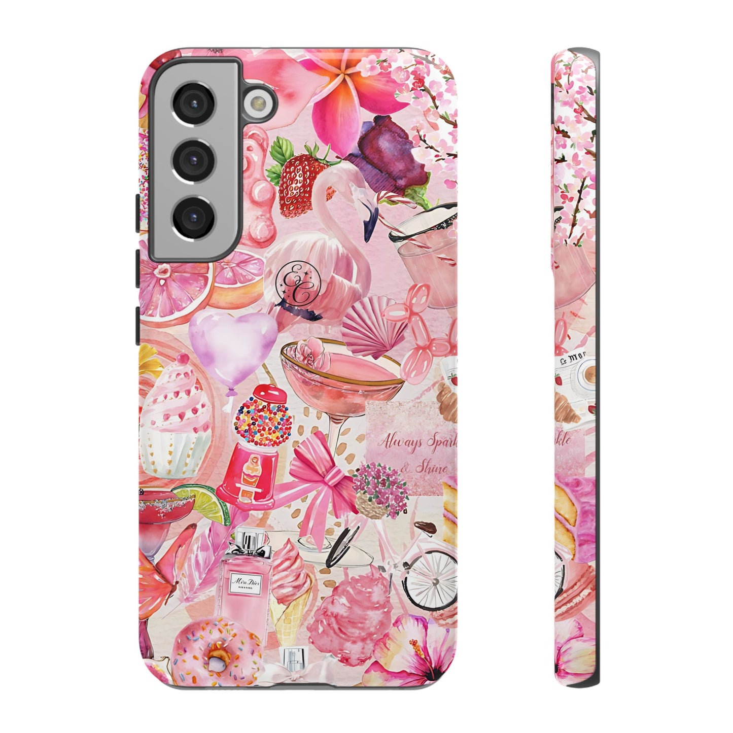 Pink Collage Tough Phone Case