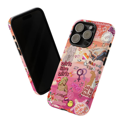 Lesbian Collage Tough Phone Case