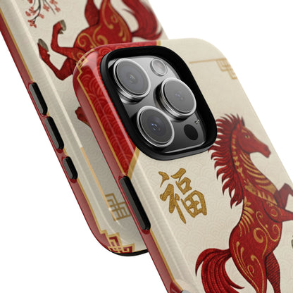 Chinese Zodiac Horse Tough Phone Case