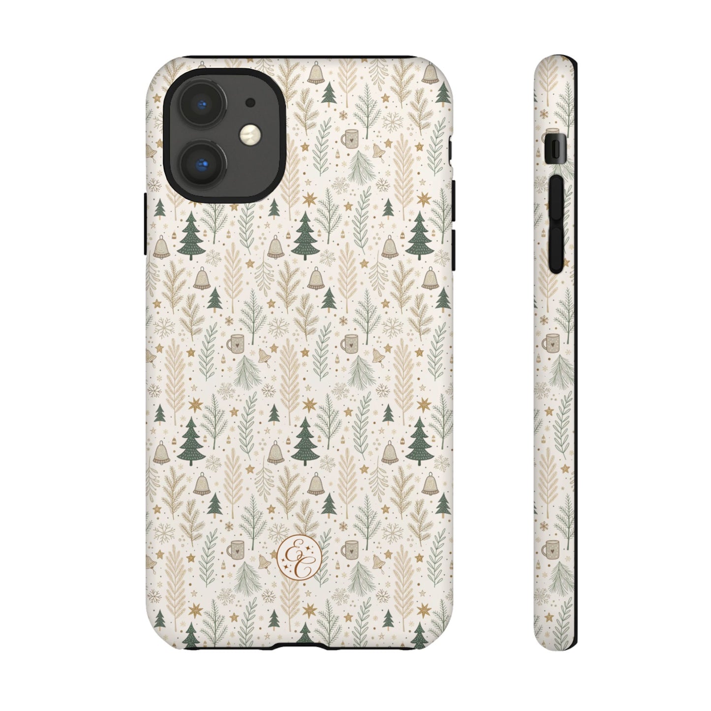 Boho Christmas Forest Tough Phone Case