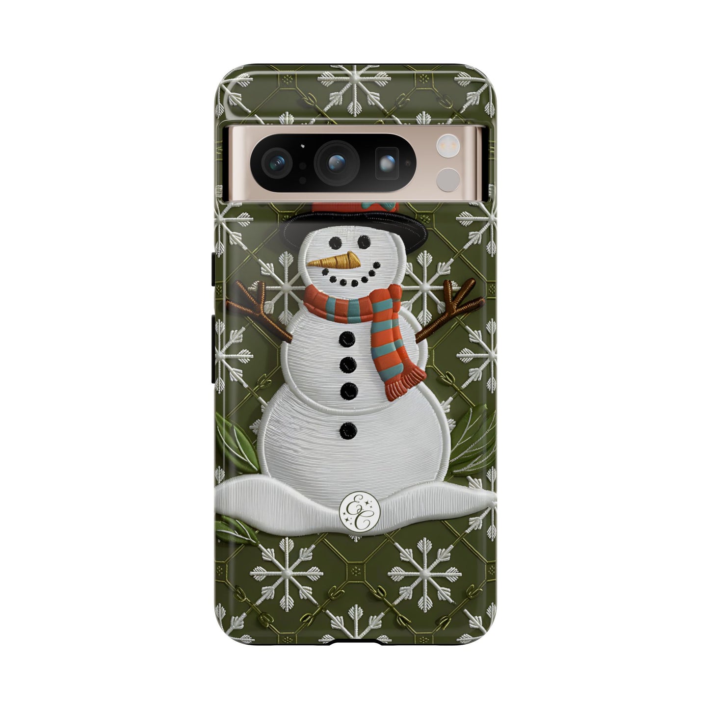 Christmas Snowman Tough Phone Case