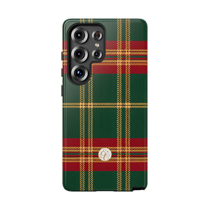 Green Red & Gold Plaid Tough Phone Case