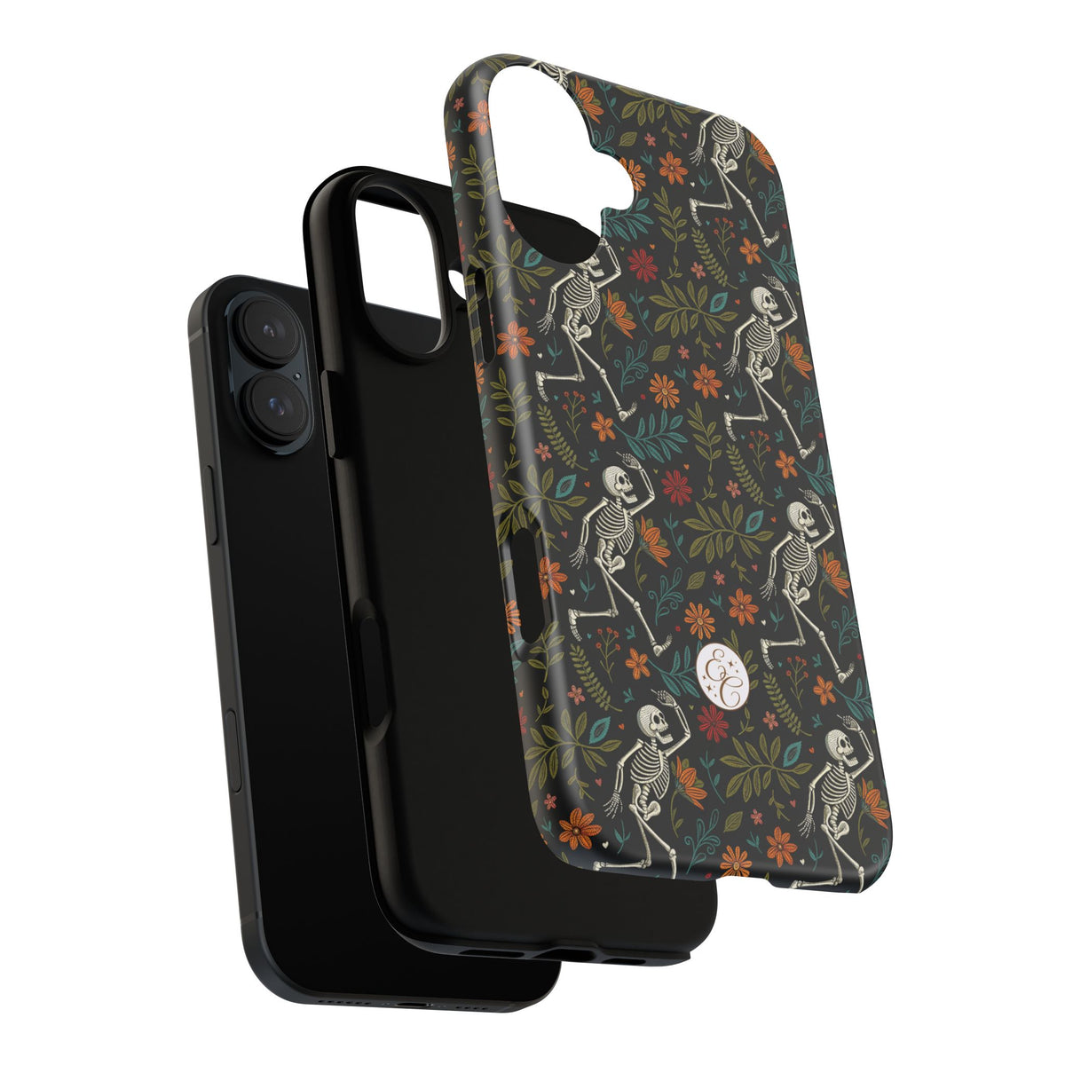 Boho Skeleton Pattern Halloween Phone Case