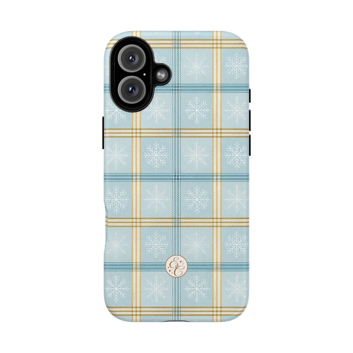 Blue Winter Plaid Phone Case