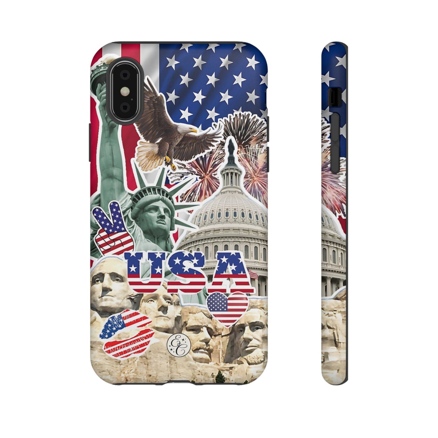 Patriotic USA Collage Tough Phone Case