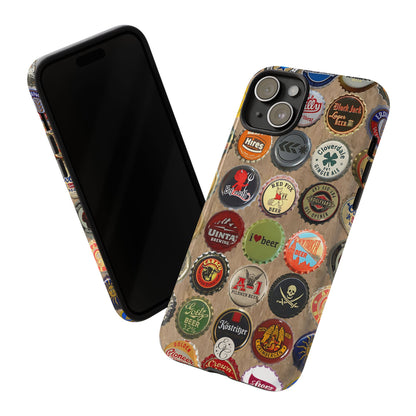 Beer Bottle Caps Tough Phone Case