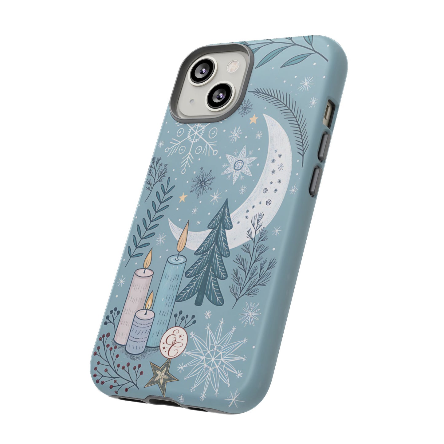 Winter Moon & Candles Tough Phone Case