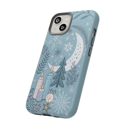 Winter Moon & Candles Tough Phone Case
