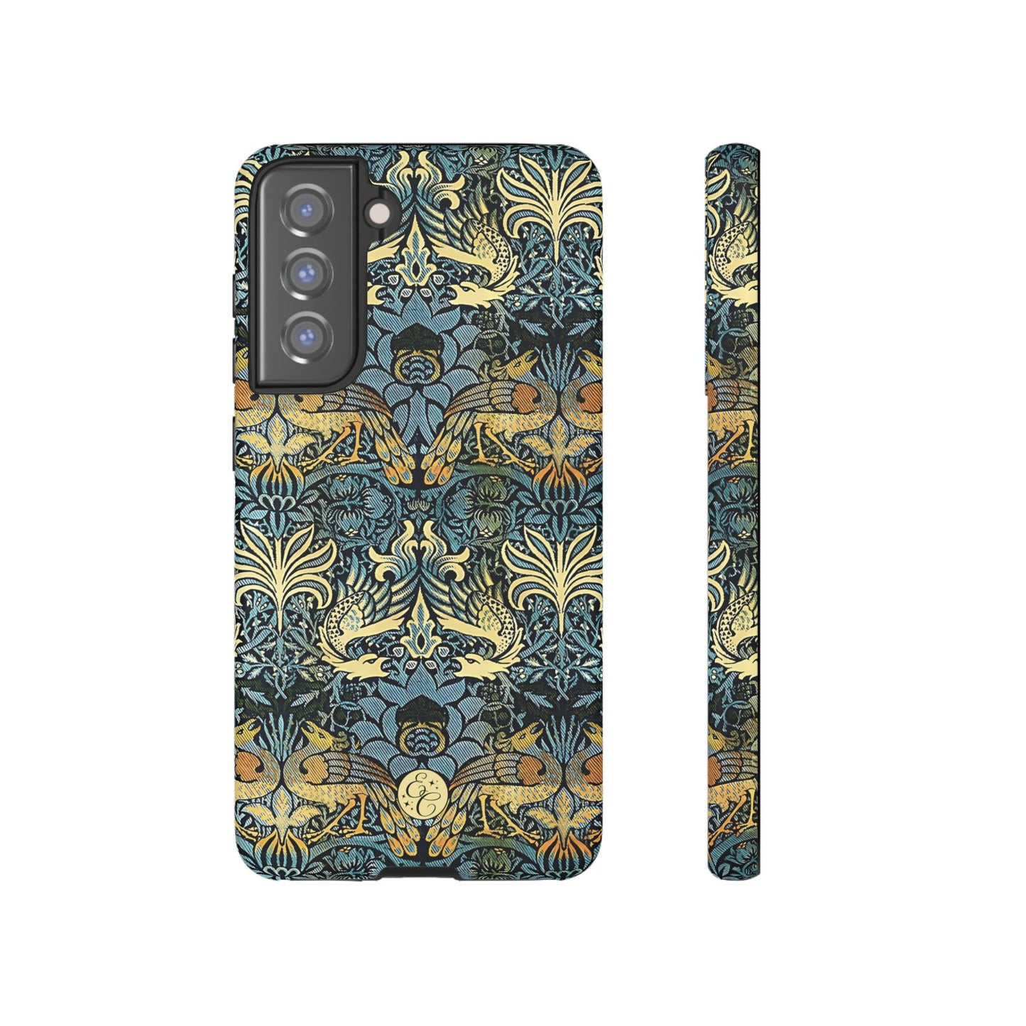 William Morris Peacock and Dragon Tough Phone Case