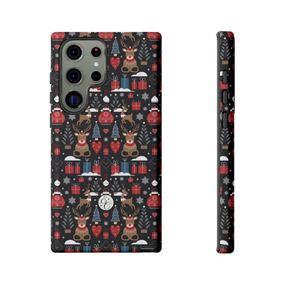 Christmas Holiday Pattern Tough Phone Case