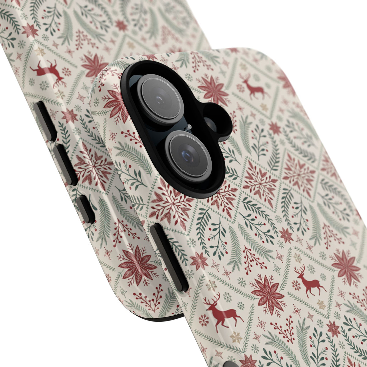 Red Reindeer Christmas Pattern Phone Case